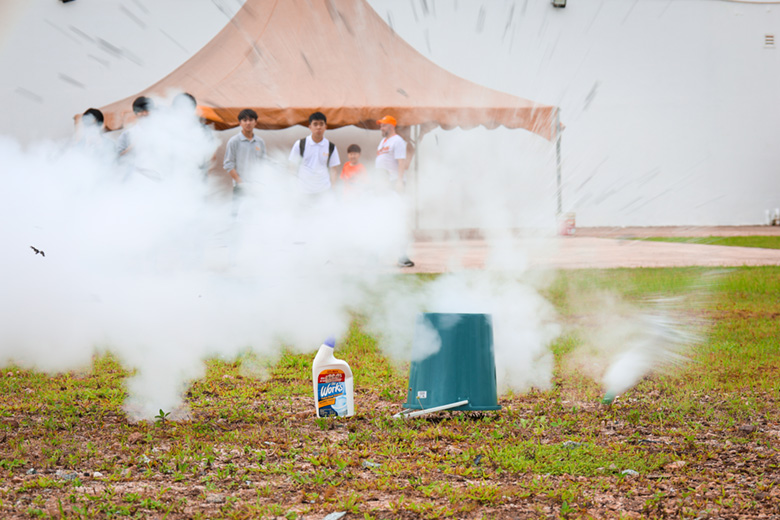 AP chemistry explosion experiment.